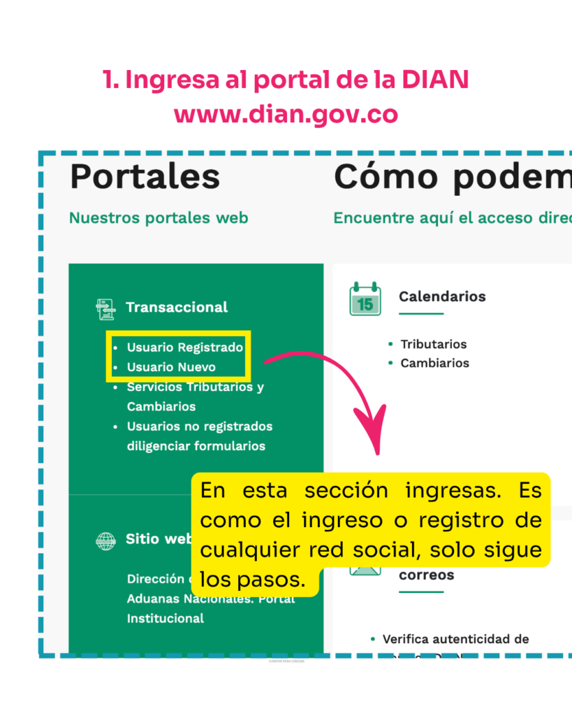 INICIAR SESION EN LA DIAN